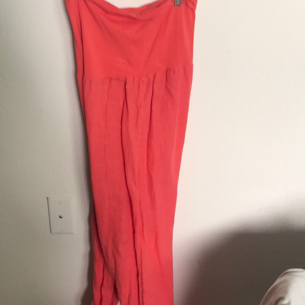 Fresh laundry orange flowy pants
